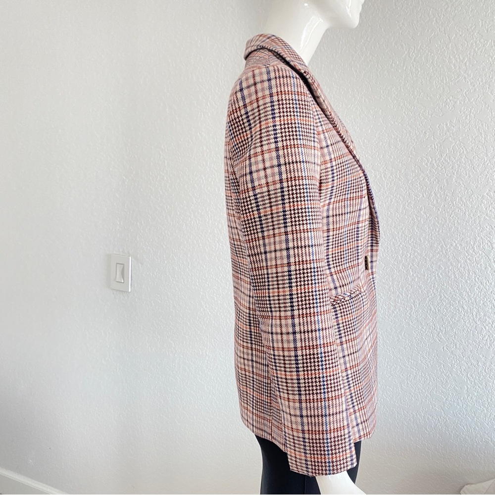 Sandro Plaid Toggle-Closure Blazer - Picture 8 of 15